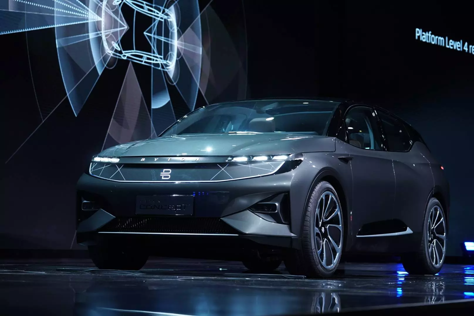 Previewed on this concept SUV, Byton's electric vehicle platform will underpin several different vehicles