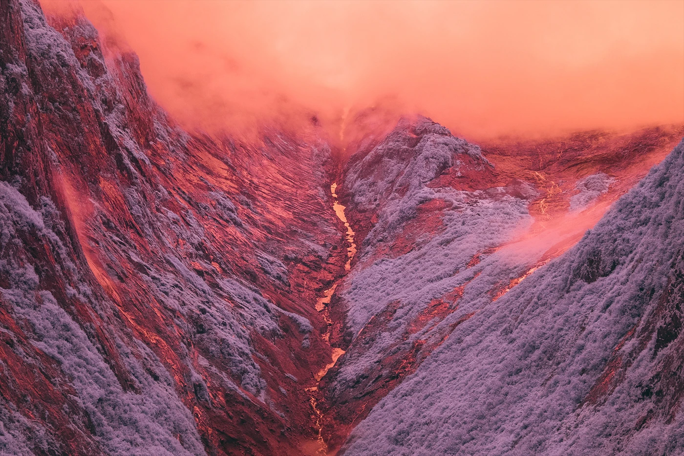 InfraMunk vs Tracy Arm Fjord is a project from photographer Bradley G Munkowitz documenting a fjord in Alaska using a modified FujiFilm X-T1 in a variety of narrow infrared spectrums, resulting in a variety of stunningly unique images (Credit: Bradley G Munkowitz / CC BY-NC-ND 4.0)