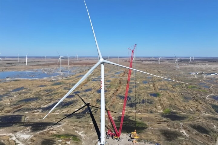 Sany World's Largest Onshore Wind Turbine generates 15MW of electricity