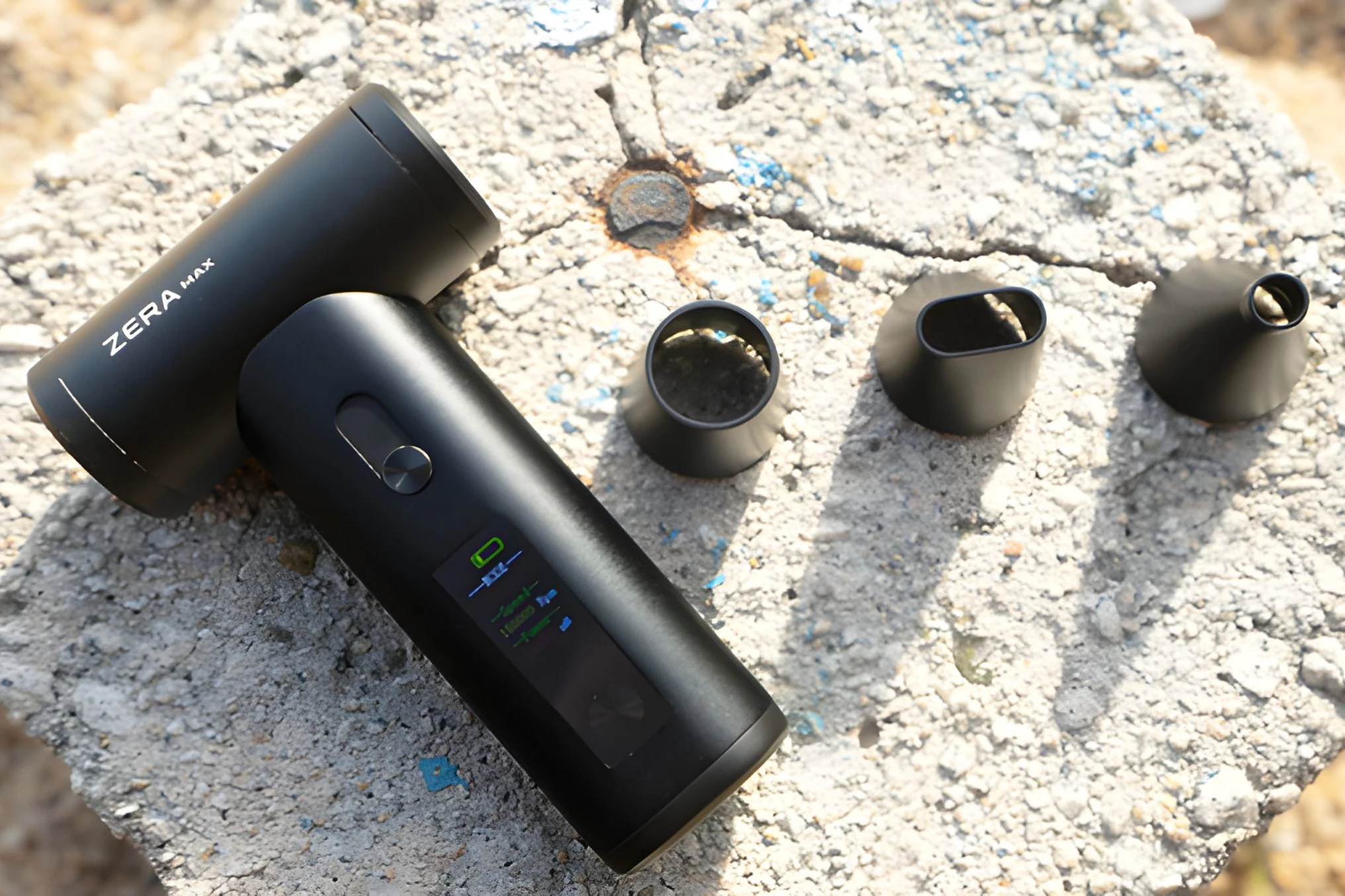 The base pledge gets you three nozzles which attach via rare earth magnets