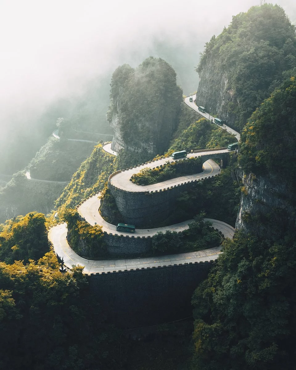 'Crazy Road'. Tianmen Mountain, China