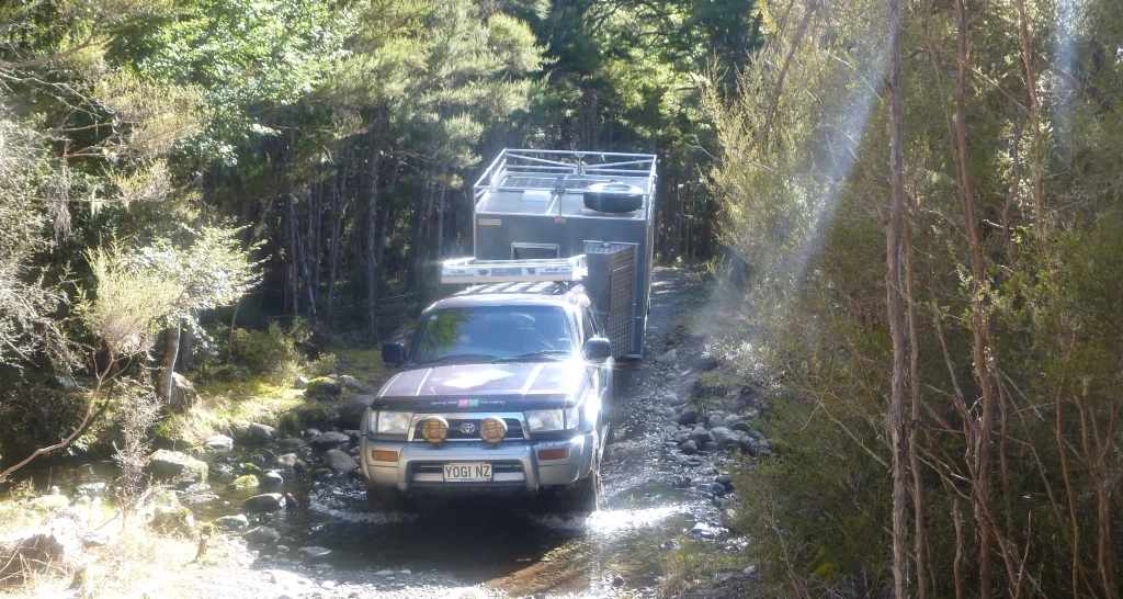 Off road with the Ecocombo camping trailer
