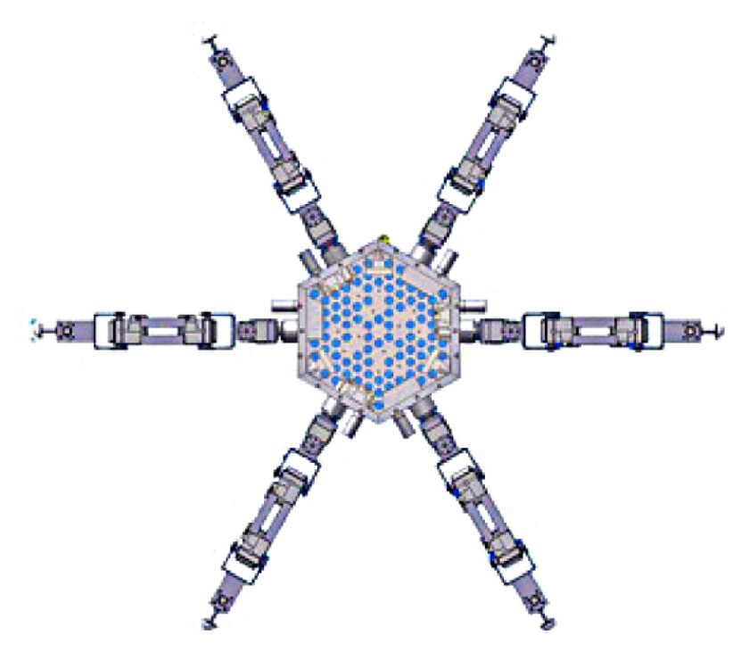 The Asterisk robot looks very much like its namesake (Image: Arai Lab)