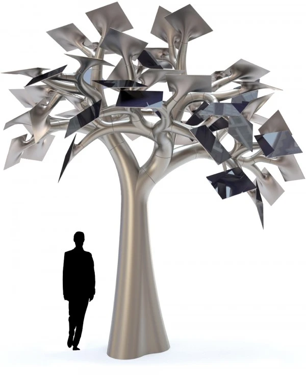The Electree City concept would combine sculptural beauty with renewable solar electricity