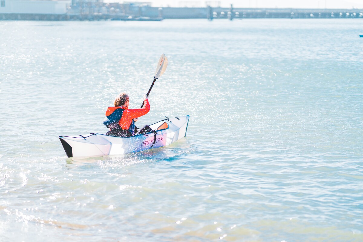Oru positions the Inlet as a beginner's kayak and all-around fun flat-water boat for those looking for something super-portable and easy to set up