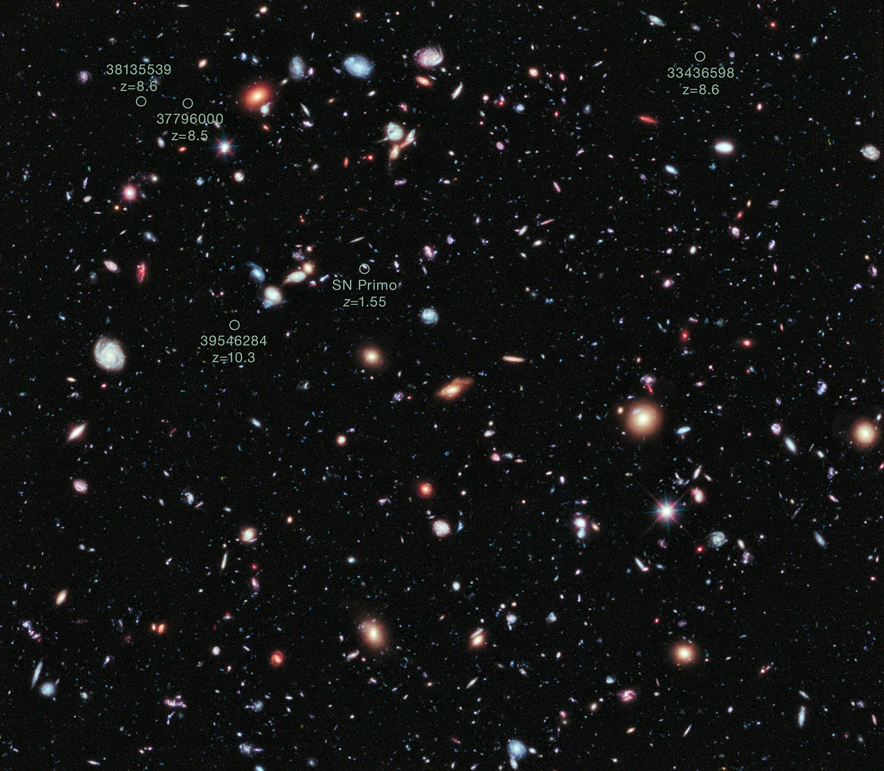 This image, called the Hubble eXtreme Deep Field (XDF), combines Hubble observations taken over the past decade of a small patch of sky in the constellation of Fornax (Image: NASA)