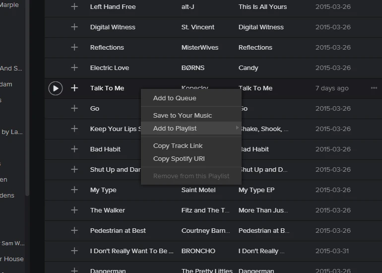 Copy playlists that you want to keep