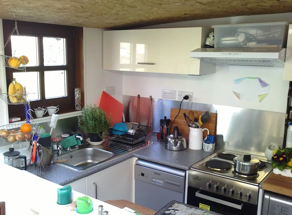 Bauhaus features a good-sized kitchen with modern appliances like a dishwasher, fridge-freezer and cooker
