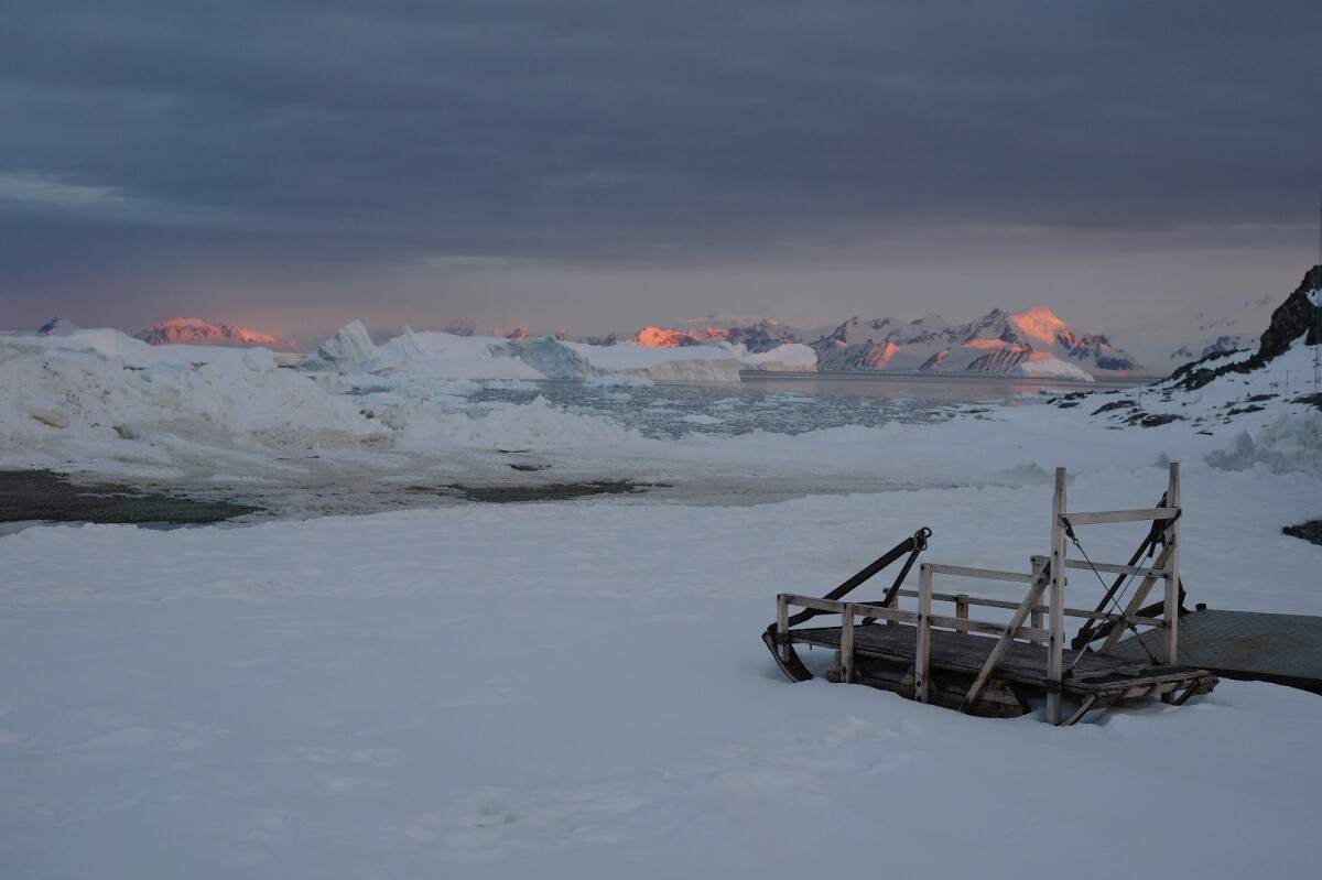 Sunset at Adelaide Island, Antarctic Peninsula