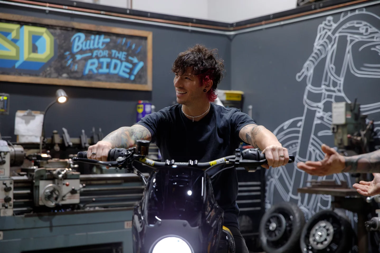 Dun: suitably stoked with his new wheels