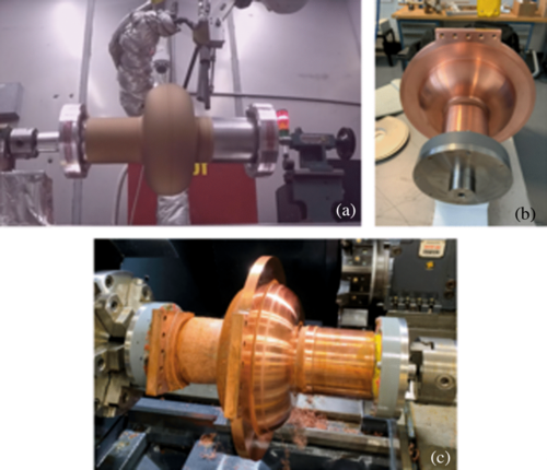 Fabricating the copper structure of the accelerator