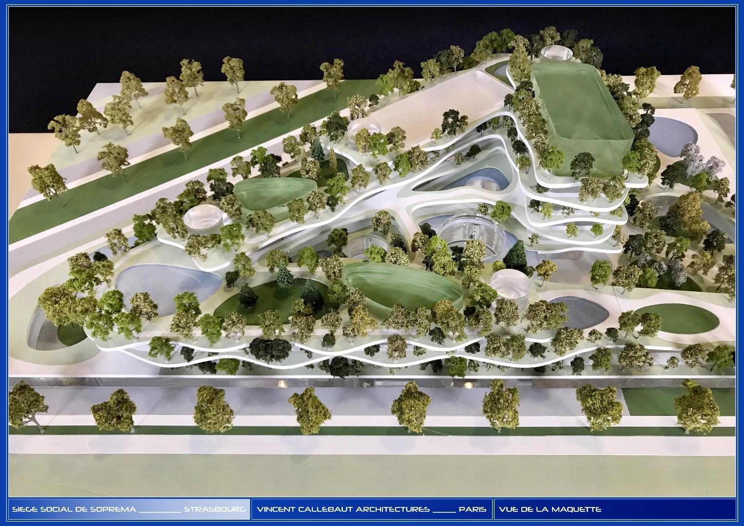 Architectural model of Semaphore, by Vincent Callebaut Architectures