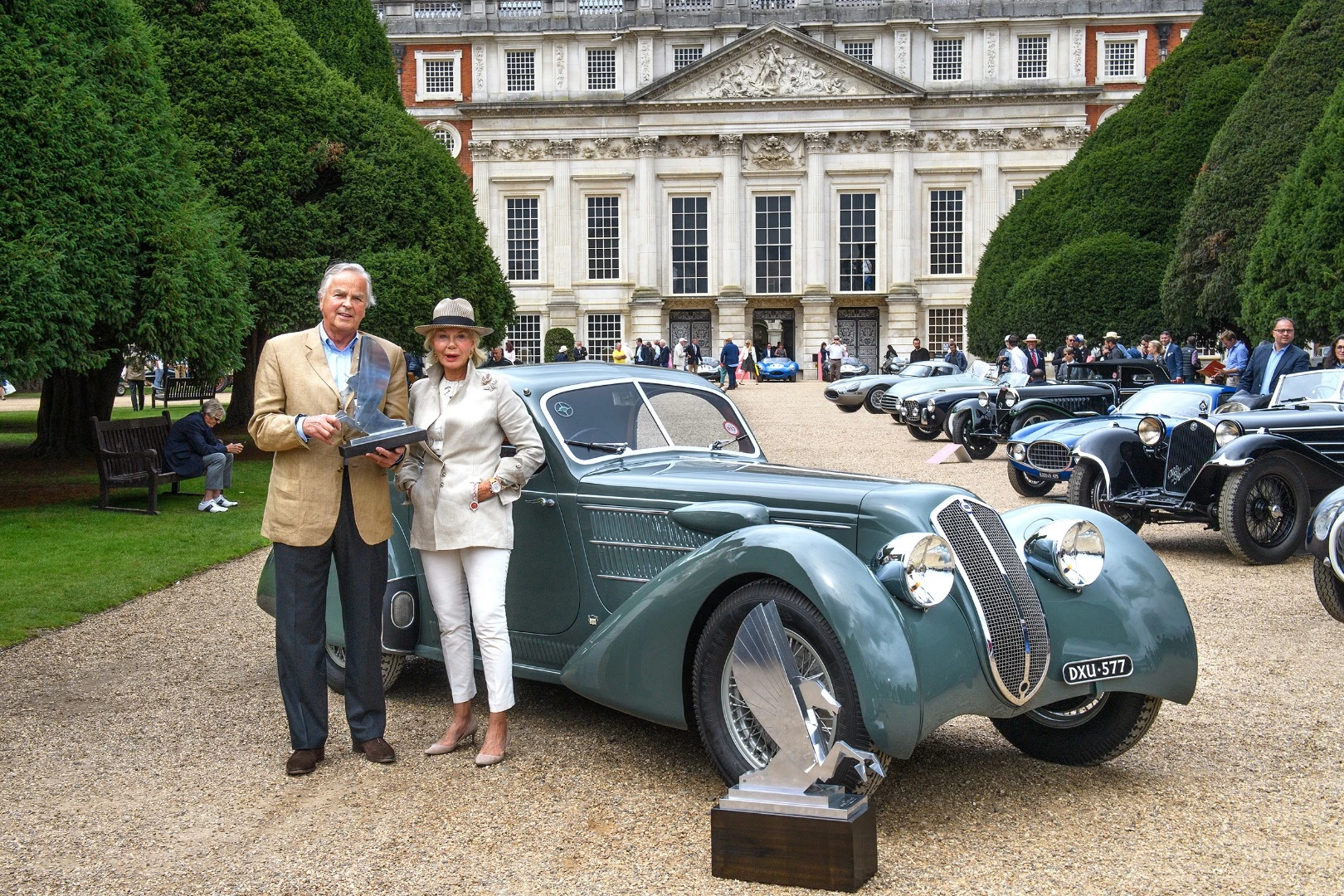 The winning 1933-35 Lancia Astura Aerodinamica Coupe by Castagna from the 2017 Concours of Elegance, UK