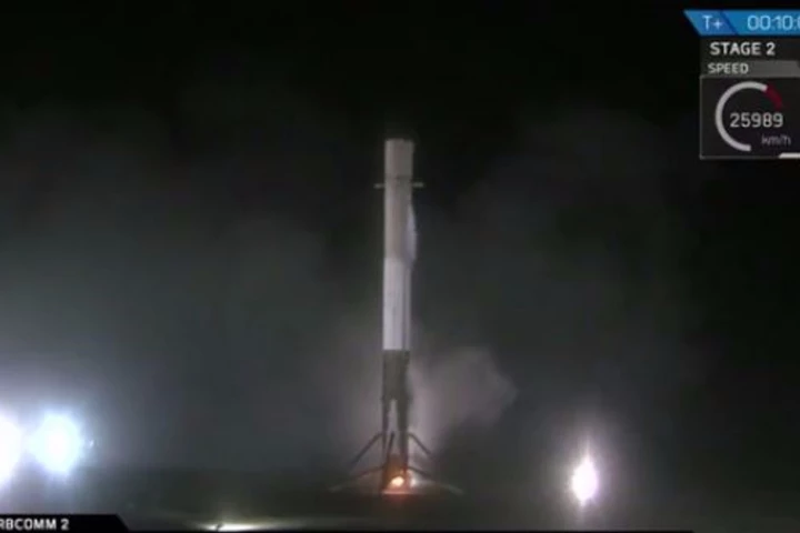 The Falcon 9 made history's first controlled landing of an orbital space rocket