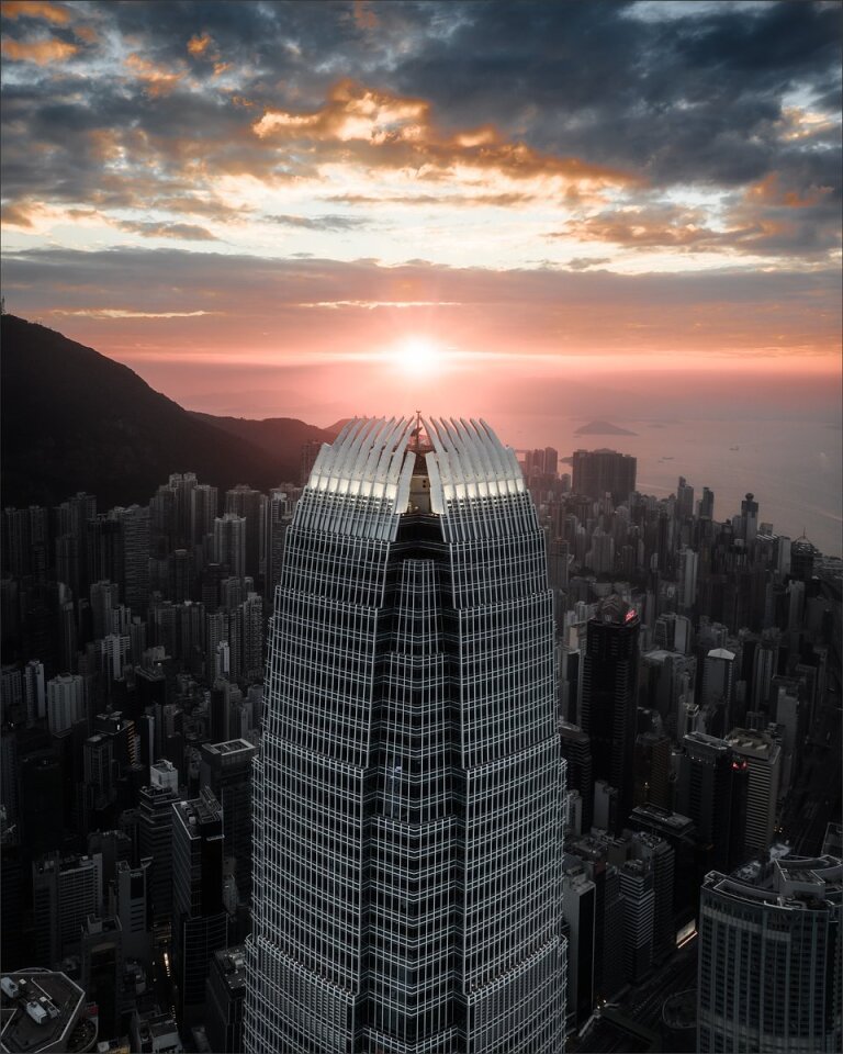 'The Eye of Sarumon'. IFC Building, Hong Kong