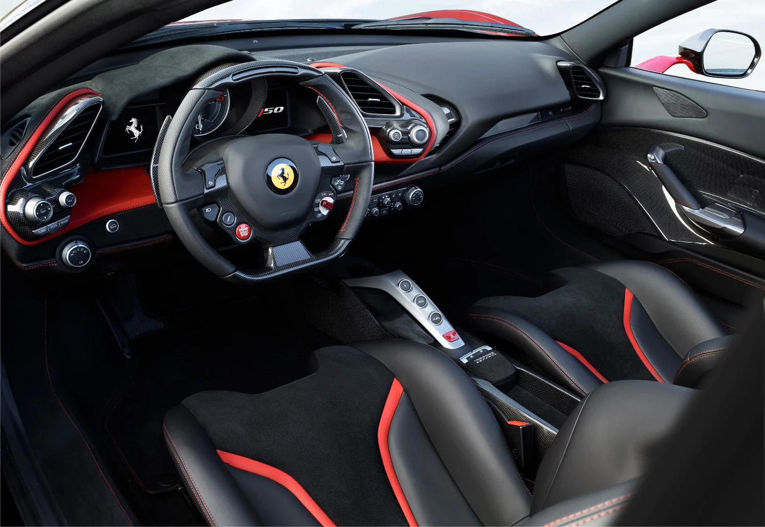 Behind the wheel of the Ferrari J50