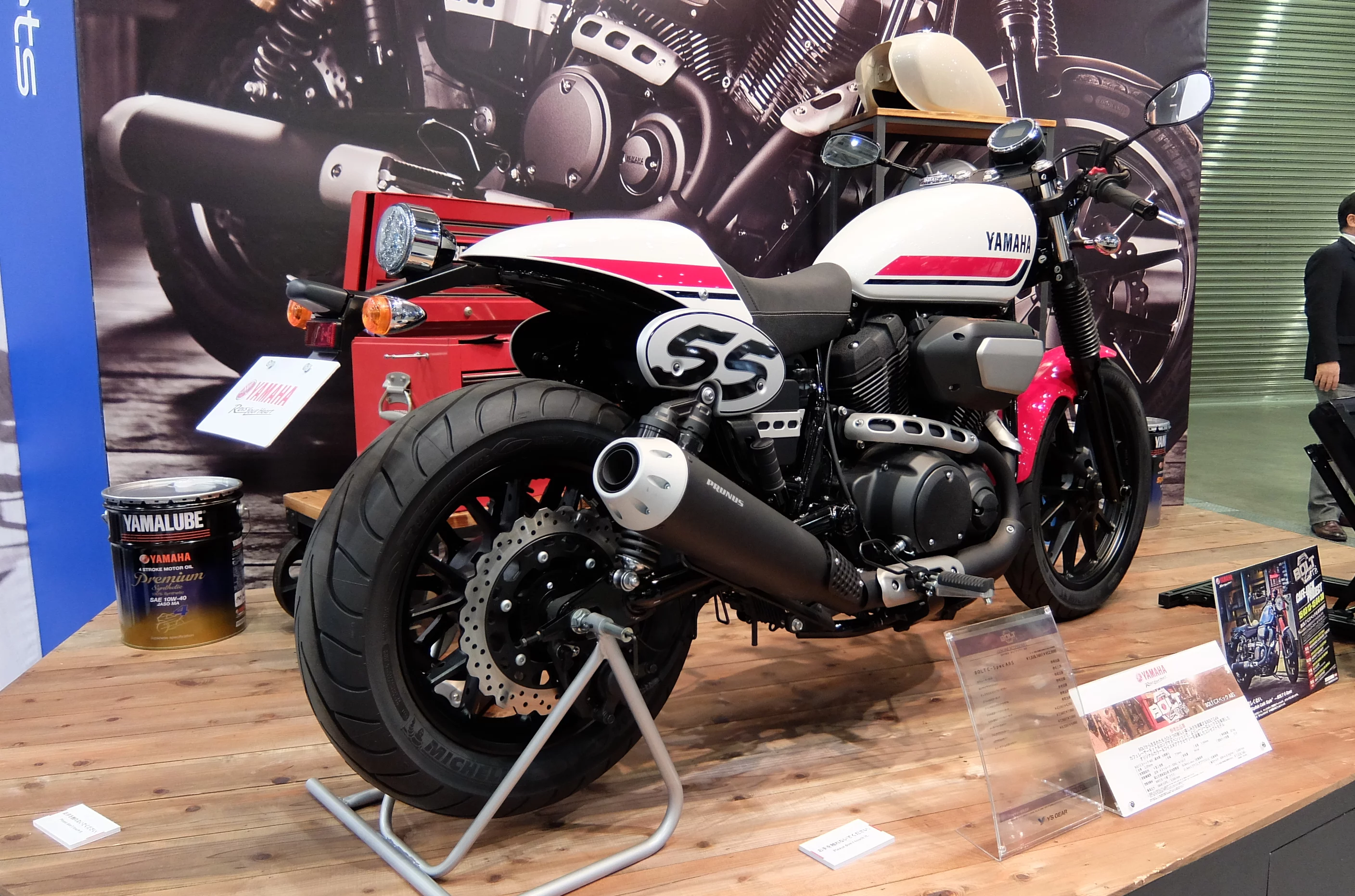 Yamaha's Bolt-C - a racing version of its new Bolt Cafe (Photo: Stephen Clemenger/Gizmag.com)