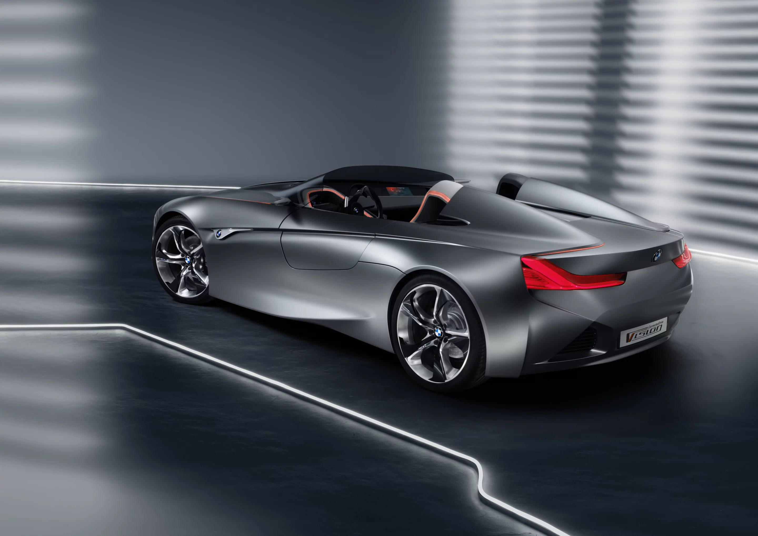 The VCD's sliding doors were inspired by the BMW Z1