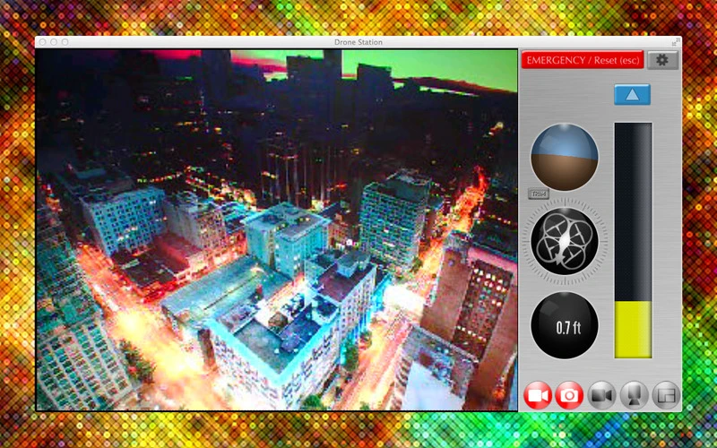 The Drone Station app lets users remotely pilot an AR.Drone quadricopter using video game controllers on a Mac