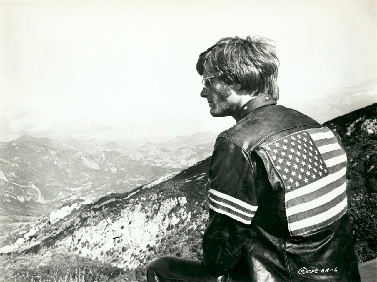 Peter Fonda as Wyatt from the movie Easy Rider. The cred this movie has at auction is astonishing - in 2007, the American flag patch from the back of Fonda's movie-worn jacket sold at Heritage Auctions for $89,625.