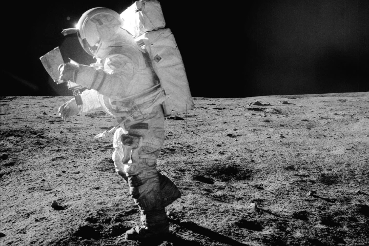Japan's space agency has expressed interest in sending astronauts to the Moon by 2030 (NASA astronaut Edgar Mitchell pictured)