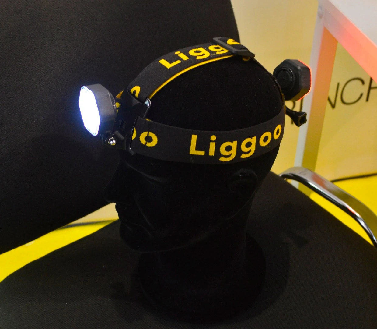 Liggoo head and taillight set up on a headlamp mount