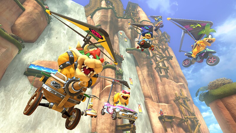 The newer tracks are built from the ground up to accommodate the game's anti-gravity mechanic