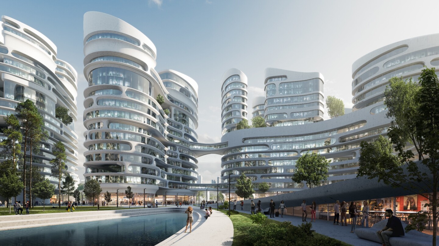 Rublyovo-Arkhangelskoye will include new homes for around 66,500 residents, as well as new schools, medical clinics, shopping districts, and transport infrastructure