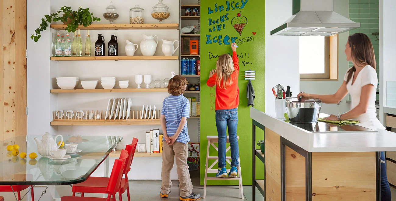 IdeaPaint in the kitchen