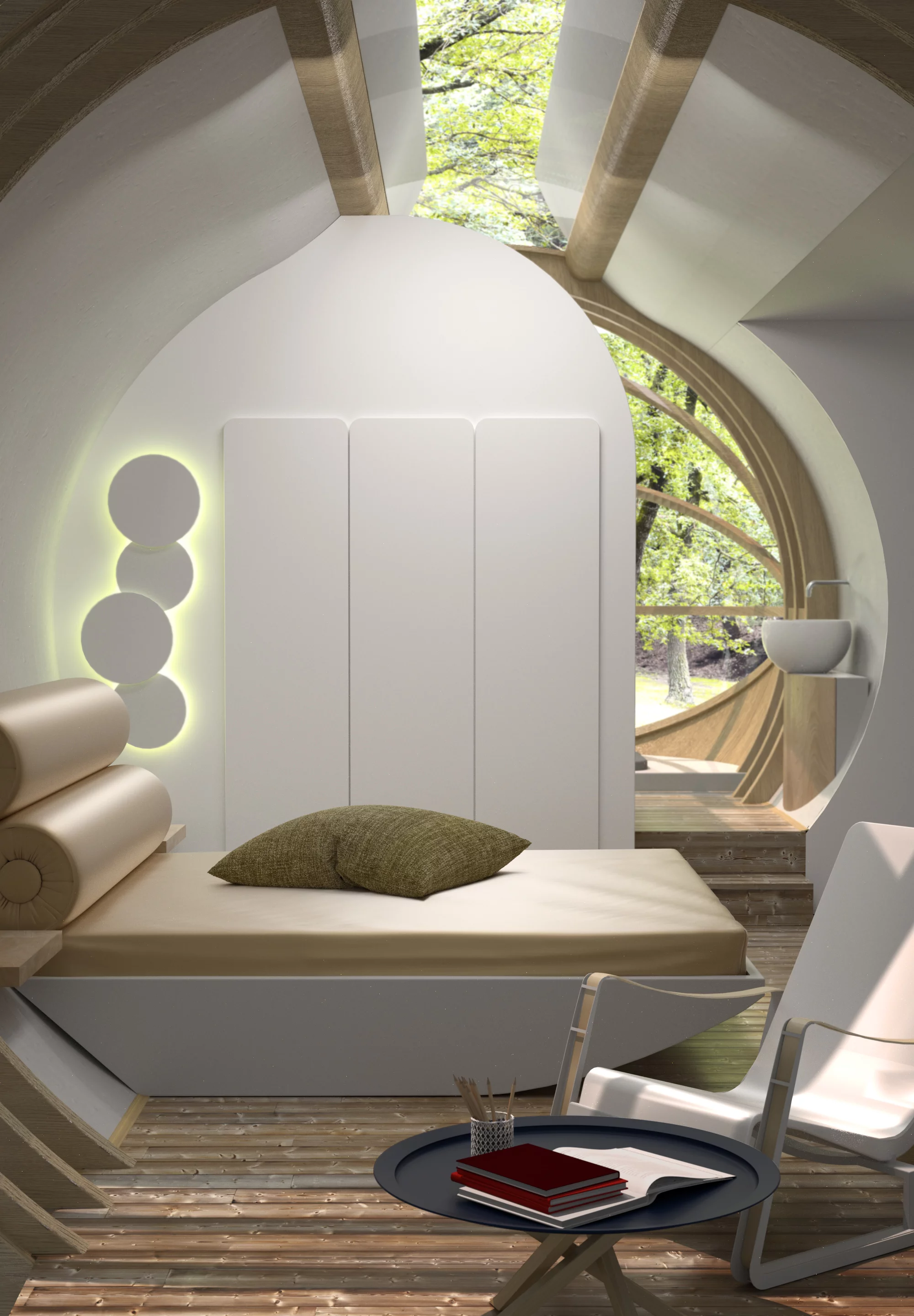 The interior of Drop XL can be configured to suit (Image: Estudibasic)
