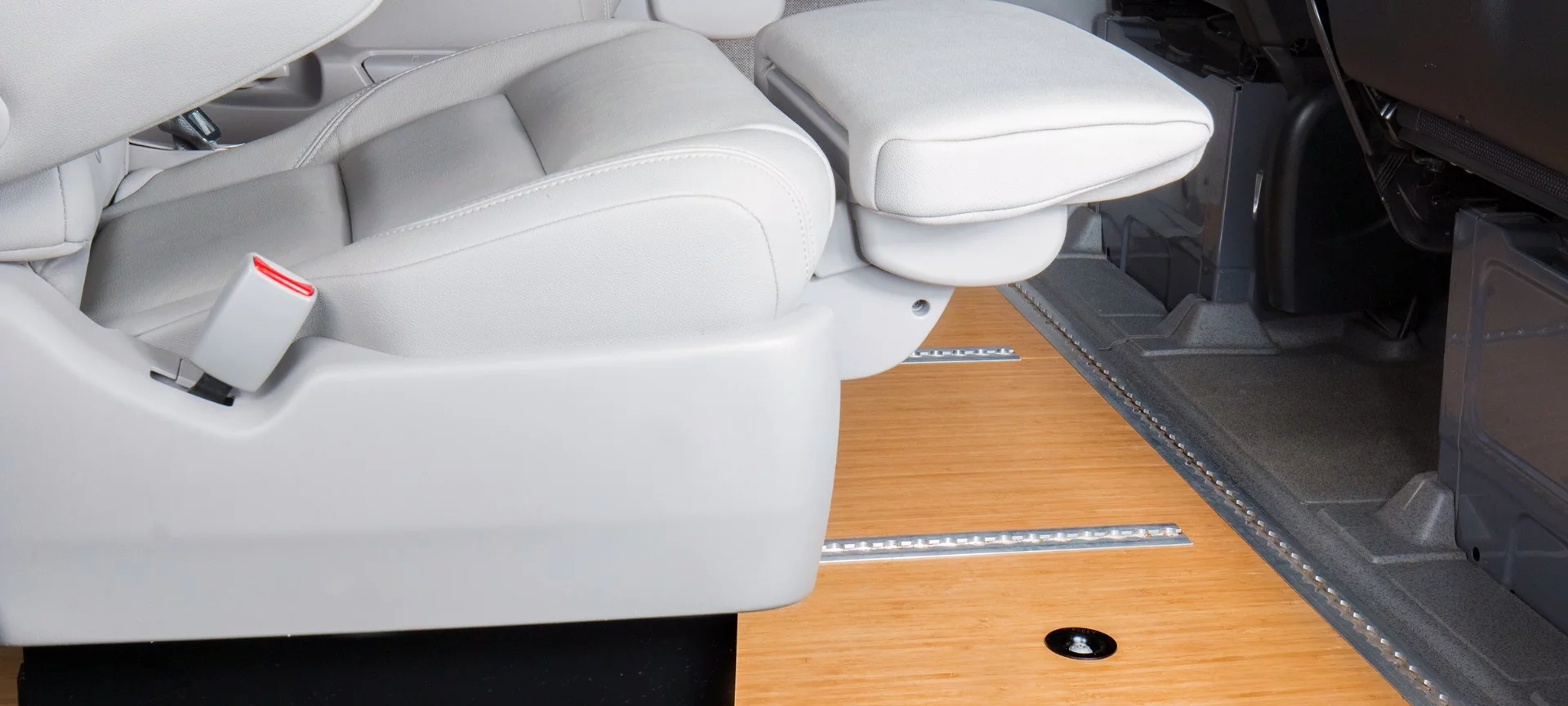 While the Adventure Wagon sleeps two on its MOAB bed, it can seat more with front and rear seating