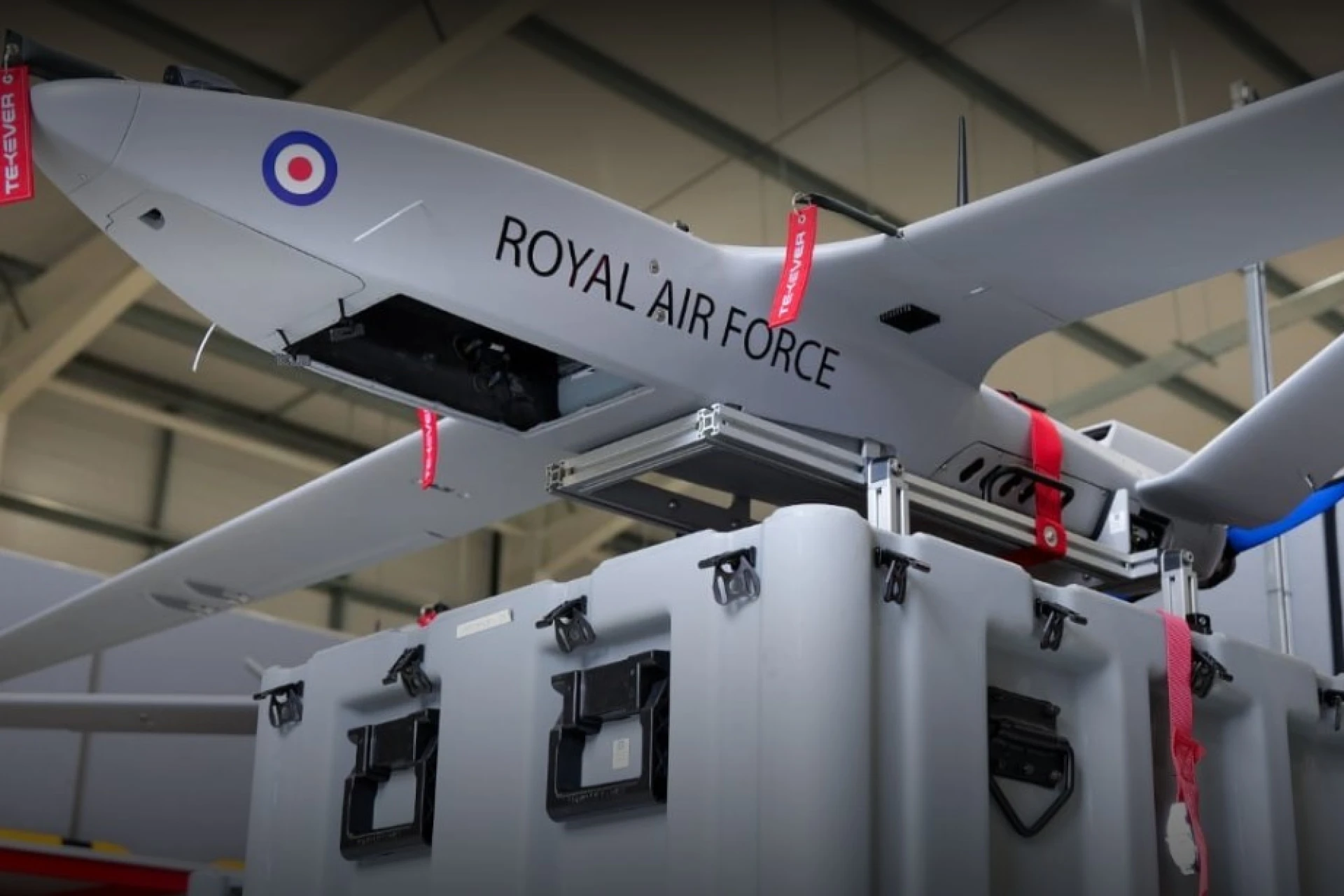 Raf R2052 RAF unveils StormShroud drone to support F-35B and Typhoon fighters