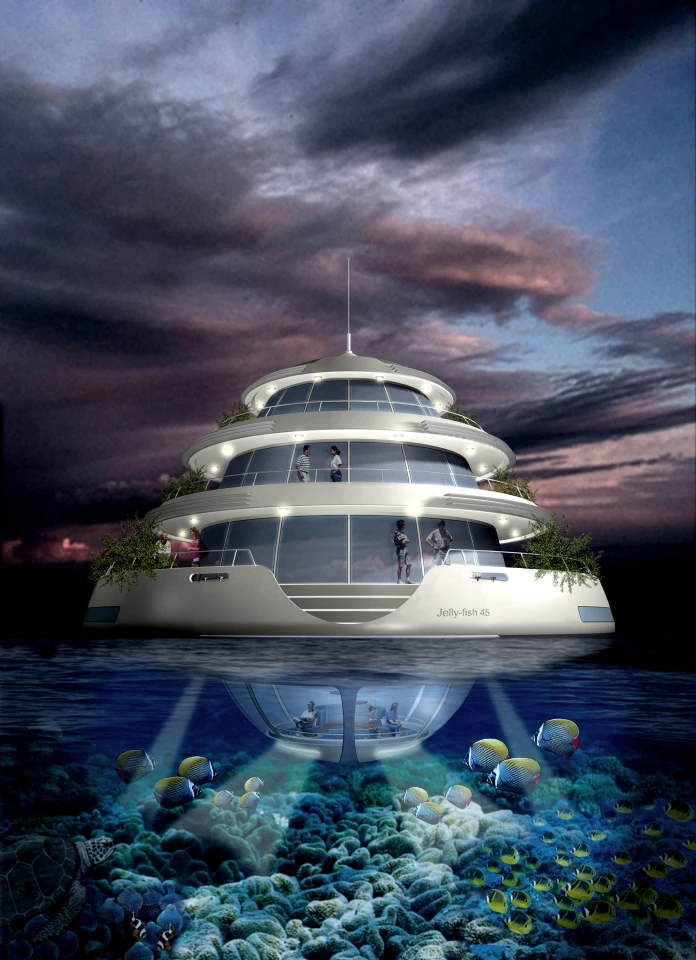 "Jelly Fish" anchored suite (Image by Giancarlo Zema Design Group)