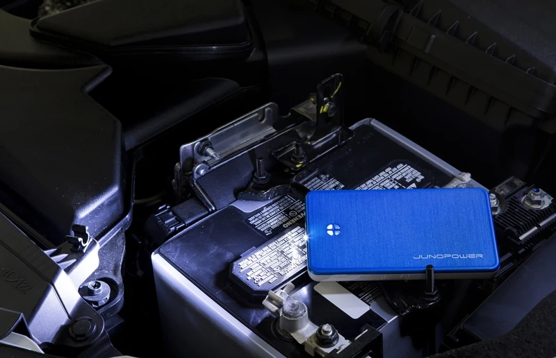 The Jumpr features a built-in flashlight