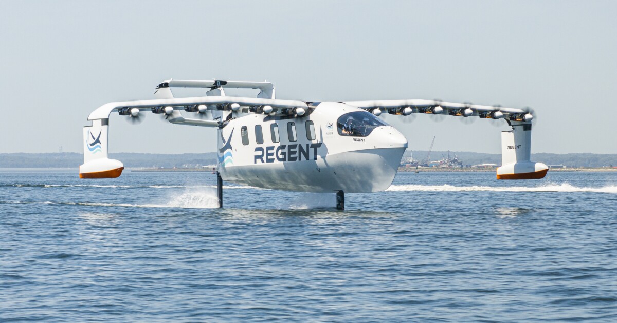 Regent’s Viceroy seaglider advances with hydrofoil test Regent’s Viceroy seaglider advances with hydrofoil test