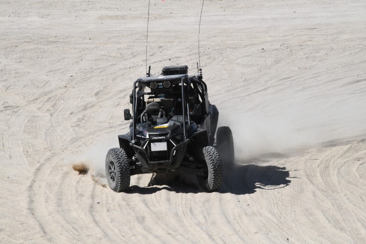 DARPA tests robotic vehicles that can keep up with human drivers