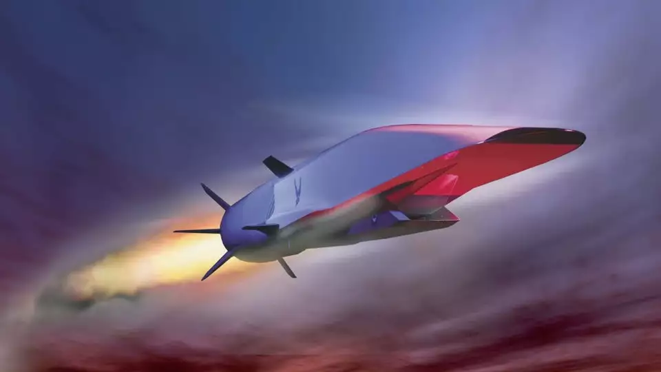 Artist's concept of a hypersonic missile