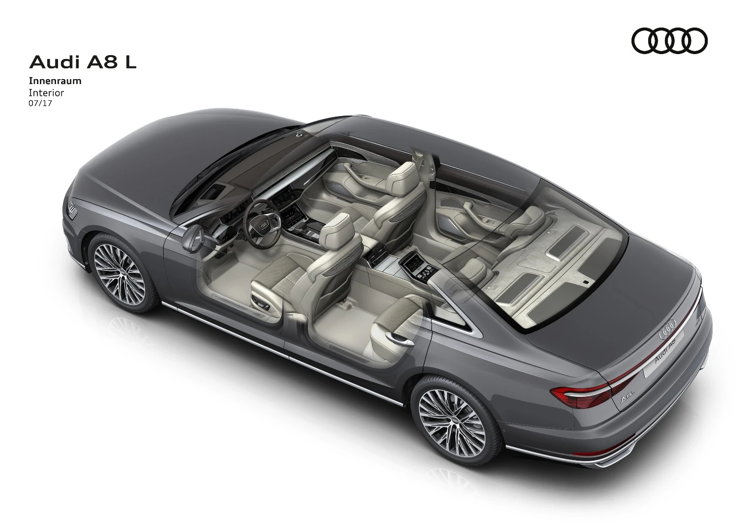 The long-wheelbase A8 L is particularly roomy