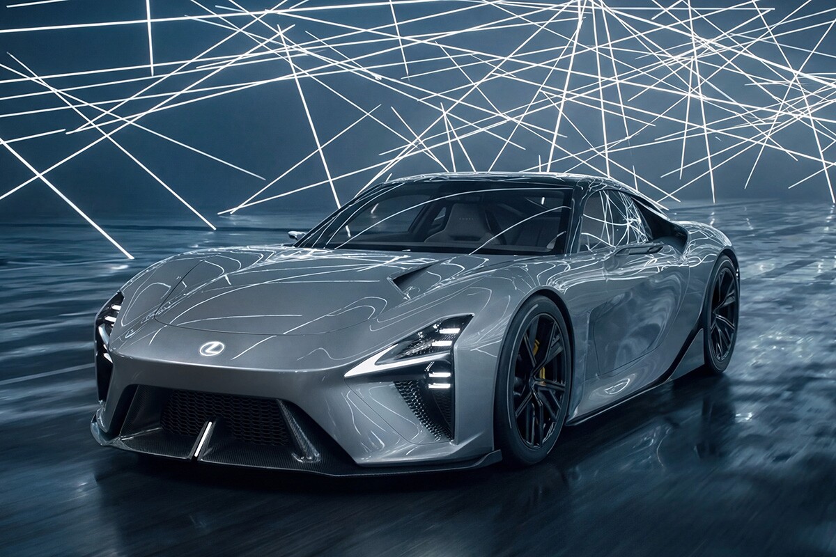 Lexus' electric supercar concept is going for space-age luxury vibes