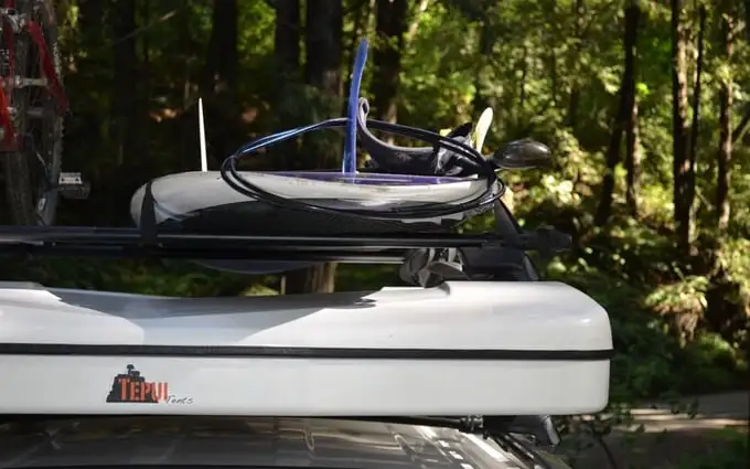Tepui's new White Lightning roof-top tent (RTT) makes it easier to have a multi-sport camping trip