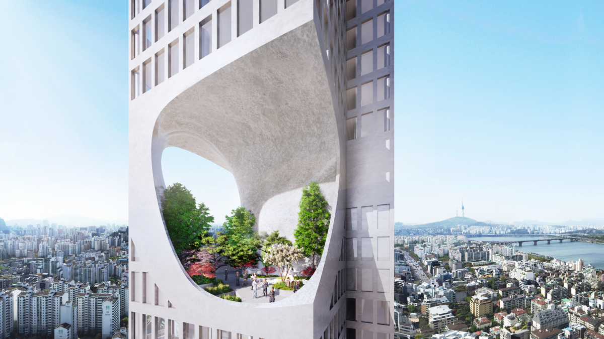 Seoul skyscraper creates open-air "terrarium" around halfway up - Vimarsana News