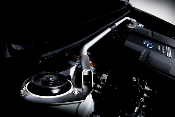 All STI parts are adorned with pink badging