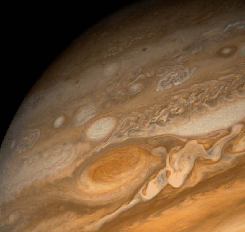 The research scientists found a hugely irregular temperature spike 500 miles above the Great Red Spot