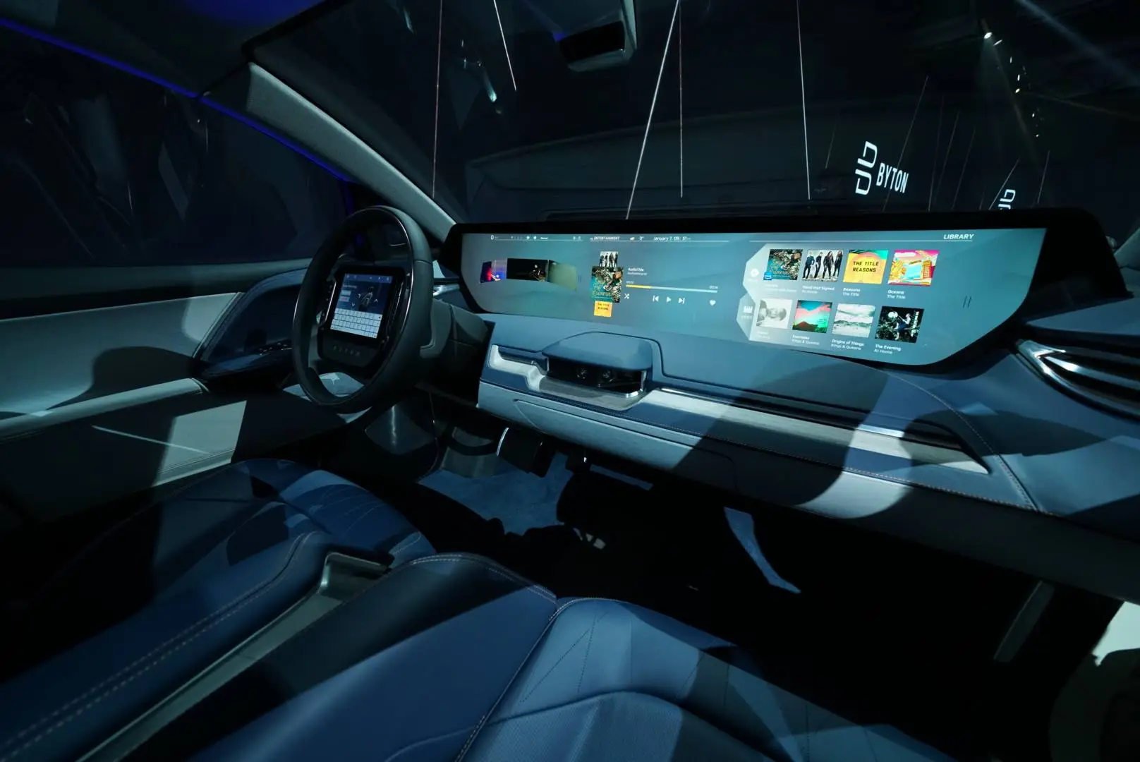 A peek inside the Byton cockpit
