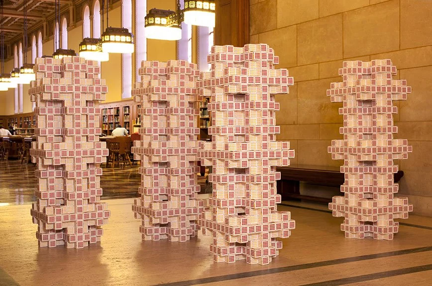 Four of the six towers that would make up the final Snowflake