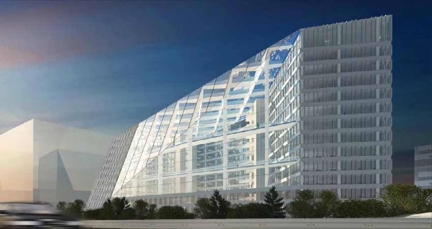 The new shared Amsterdam HQ of Deloitte and AKD will feature Philips connected lighting system for offices (Image: PLP Architects)