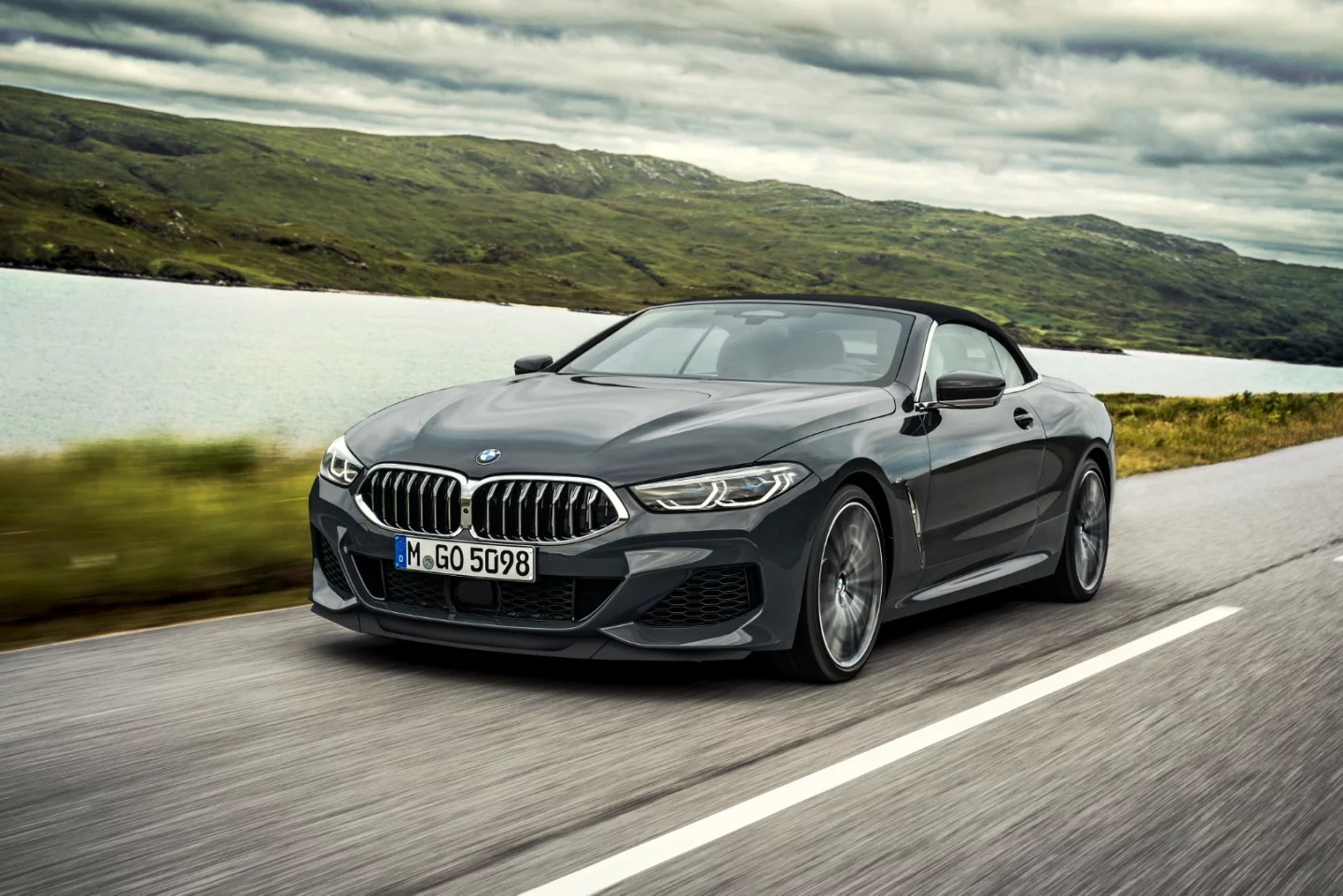 BMW offers a standard black soft-top with an available anthracite silver soft-top