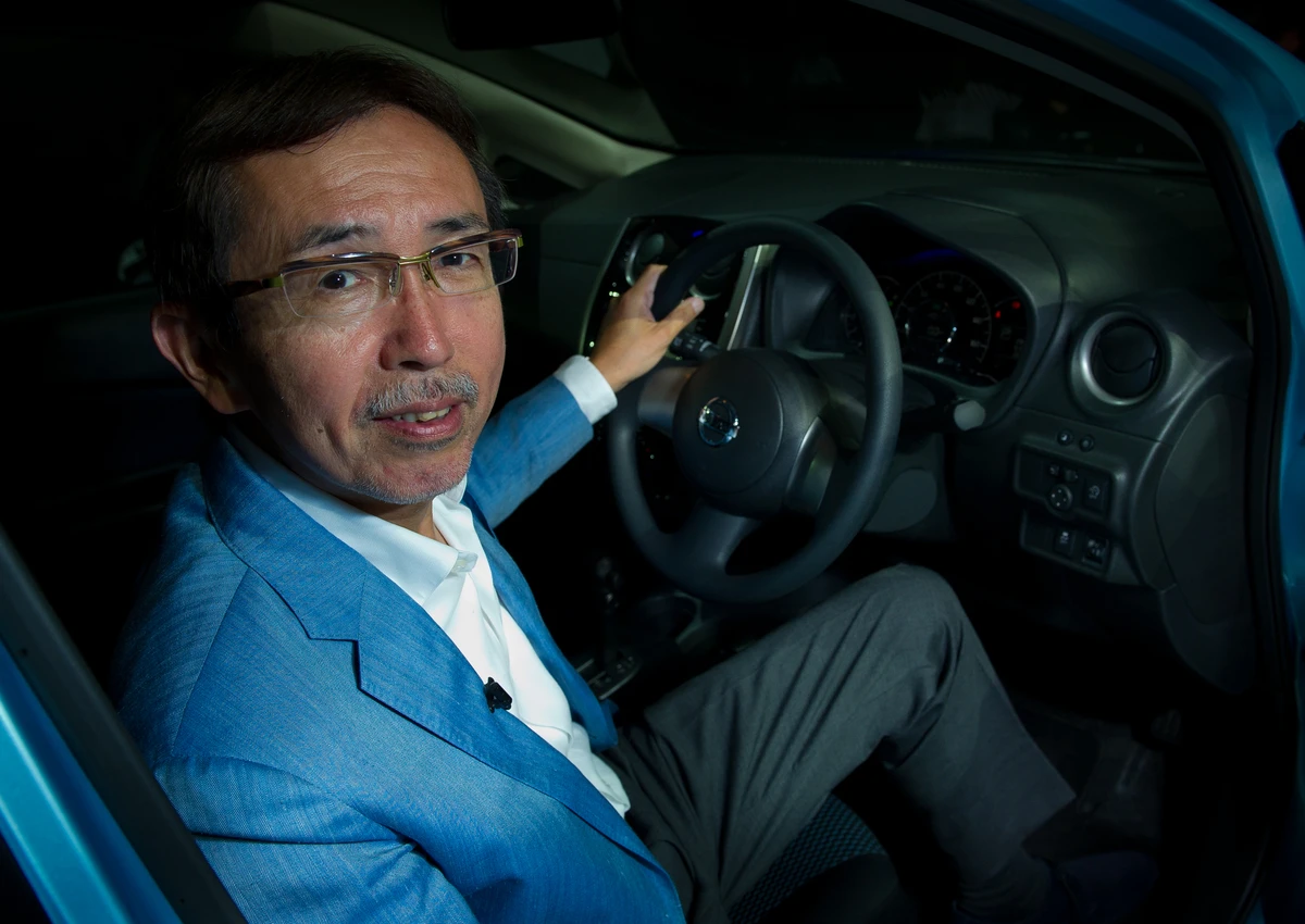 Nissan Chief Creative Officer Shiro Nakamura in the new Note