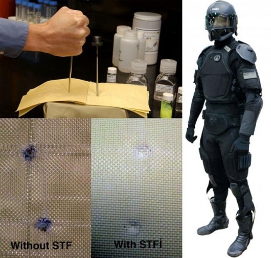 New Shear Thickening Fluid (STF) enables flexible, comfortable armor
