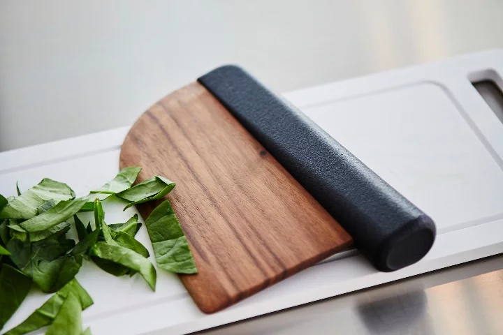Simply called Knife, this stylish kitchen tool is also going to be a bit safer for kids than your run-of-the-mill steel blade